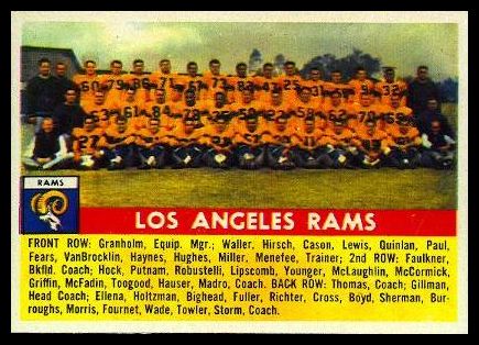 114 Los Angeles Rams Team
